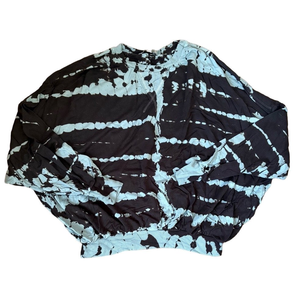 Young Fabulous & Broke Black and Blue Tie-Dye Sweatshirt